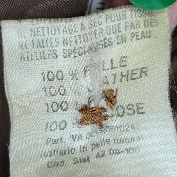 Gianfranco Ferre Suede Blazer Light Brown Size Small Hip Length Mde In Italy - Picture 7 of 11